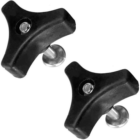 Trekantmutter for gressklipper, skrue, mutter, trekantgrep, knott, mutter, bolt, reservedeler (svart) (1 stk.)