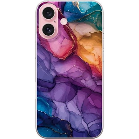 Kompatibelt Mobilskal till Apple Apple iPhone 16 Färgstarka stenar