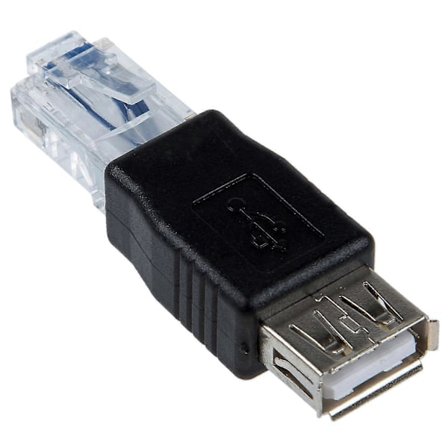 Naaras USB A - Uros Ethernet RJ45 -liitinsovitin Uusi