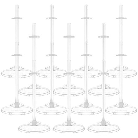 24 stk. dukkeholdere til udstilling af dukker