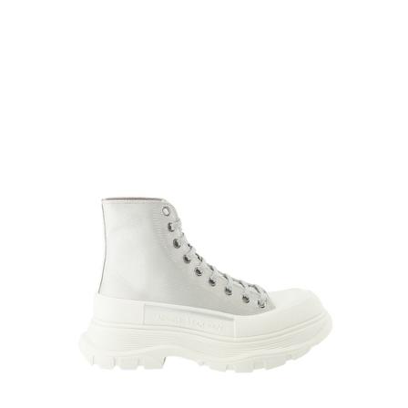 Alexander McQueen, Ankle Boots Szary, Kobieta, Rozmiar: 39 EU