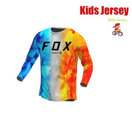 Off Road Racing T-shirt för barn Mountainbiketröja Enduro BAT FOX MTB-tröja Snabbtorkad Motocrosströja för barn barnkläder KA-CL073 S