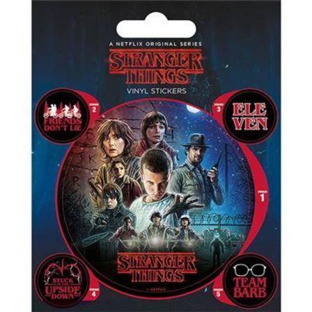 Klistermärken - Stranger Things (one Sheet) Multifärg