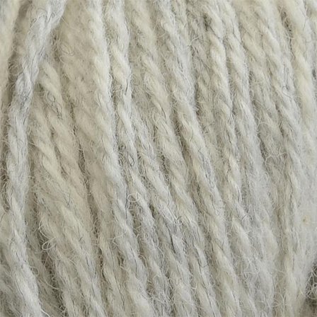 3-trådigt ullgarn, ljusgrått - Tillverkat i Sverige