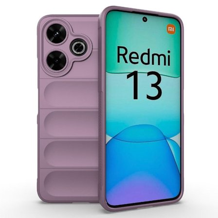 Pehmeä kahva muotoiltu kuori Xiaomi Redmi 13 / Xiaomi Redmi Note 13R - Vaaleanvioletti