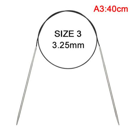 43/60/120 Cm Stickning S Rostfritt Stål Diy Ringvirkad Tröja