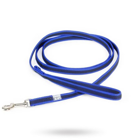 JULIUS-K9 - K9 Super-Grip Koppel Blå/Grå 14 mm - Hundkoppel- För stora hundar