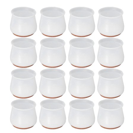 Tuolin jalkojen lattiasuojat naarmuuntumista vastaan Vähentävät melua Kulutusta kestävät vakaat suojukset kotiin kahvilaan ravintolaan 16 kpl