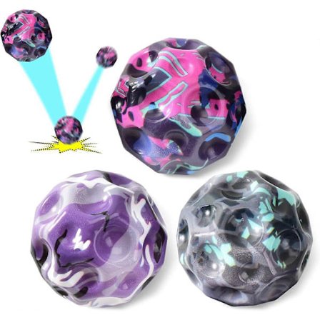 Rum månebold, hoppebold, mini hoppebold, superhøj studs letvægts hoppebold, hoppebold, interaktivt legetøj til at lindre stress[HK]