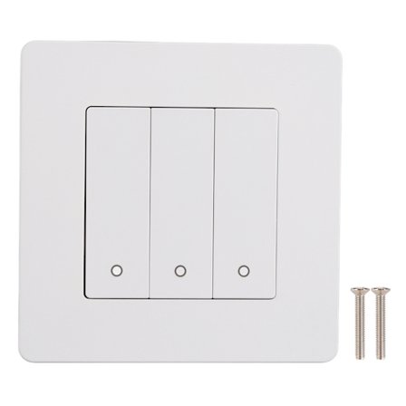 3-veis smart kontrollpanel App Timer Intelligent bryter AC100-240V Hvit