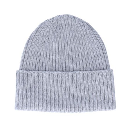 MJM Hats - Grå cuff Beanie - Beanie 100% Merino Wool Grey Cuff @ Hatstore