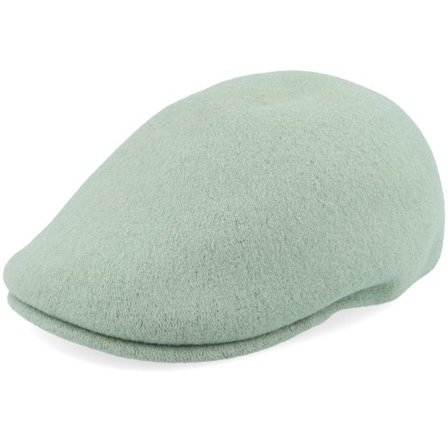 Kangol - Grön flatcap Keps - Kg Seamless Wool 507 Sage Green Flat Cap @ Hatstore