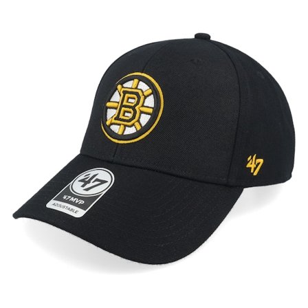47 Brand - NHL Musta adjustable Lippis - Boston Bruins NHL Mvp Cap Black Adjustable @ Hatstore