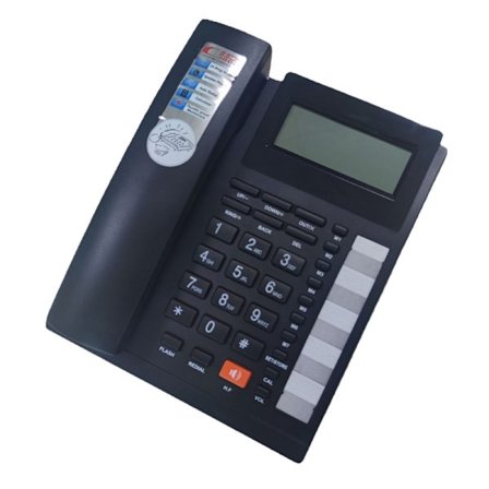 Sladdtelefon Fast telefon Stationär telefon för hem/hotell/kontor FSK/DTMF