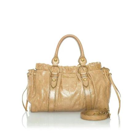 Miu Miu Pre-owned, Pre-owned Leather handbags Bruin, Dames, Maat:ONE Size
