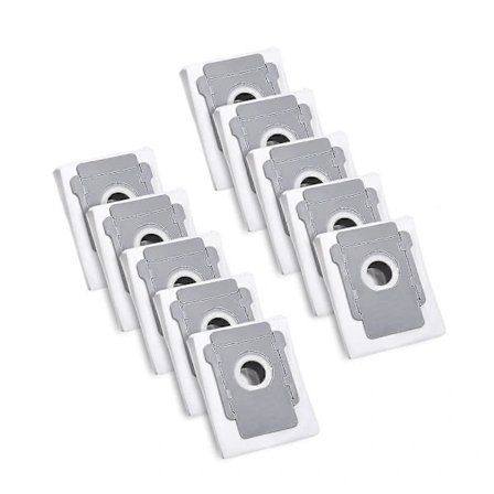 10 Pölynimuripussia Irobot Roomba I7 I7+ I3 I3+ I4 I4+ I6 I6+ J7 J7+ I8 I8+s9 S9+ E5 E6 E7 Clean Base -malleille, Korvaava pölypussi lisävarusteille