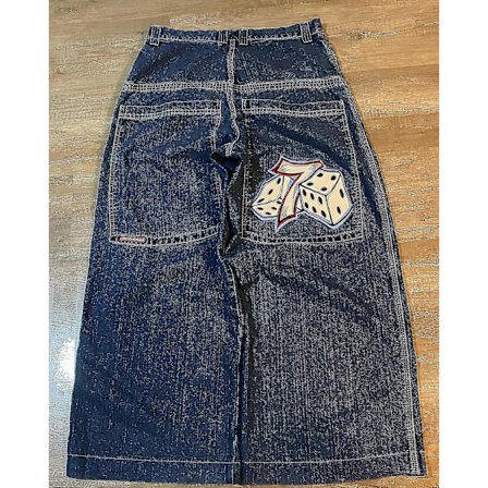 Baggy Jeans Hip Hop Rock Broderimönster Män Kvinnor 2024 Nytt Mode Streetwear Retro Harajuku Hög Midja Vida Ben Jeans