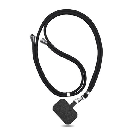 New lanyard universal card phone case lanyard hanging Black