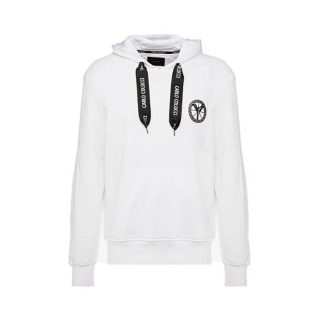 Carlo Colucci C4716 Hoodie Hvid, Herre