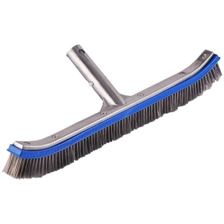 18 tums borste av rostfritt stål för poolväggar och golv