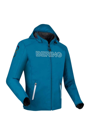 Veste Moto Bering Warwick Bleu/Blanc 4XL