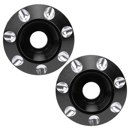 2 stk. Bakvingepakning Forsterker Halebeskyttelse Passer for 1/10 1/8 OffRoad Racingbil (Svart)