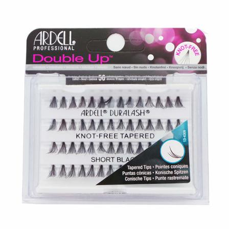 Ardell Double Up Individual Knot-free Tapered Short Black Svart