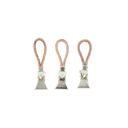 Meraki Håndklædeclips Læder 10 stk., Tøj & Bolig, Boliginteriør, Øvrigt