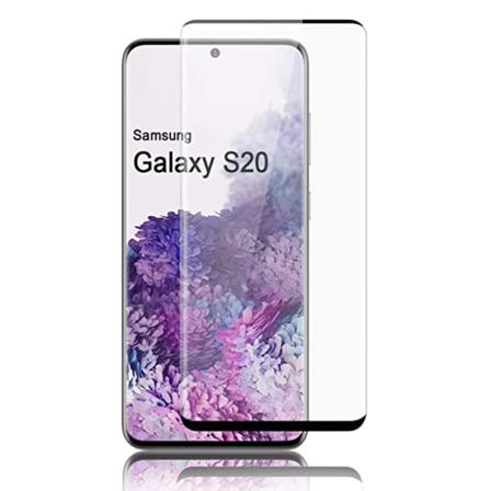 Galaxy S20 Skärmskydd 3D CASE-F 0,2mm HD-Clear Svart