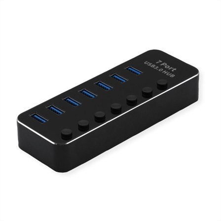 ROLINE USB3.2 Gen1 Hub, 7 - Port,