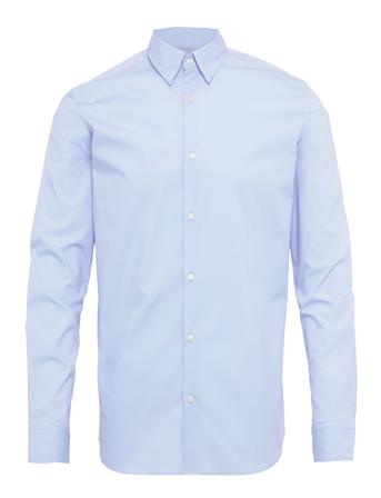Slhslimmichigan Shirt Ls B Skjorte Business Blå Selected Homme