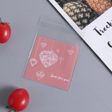 100st Kakor Förpackning Påsar Snack Bakpaket 7X7CMC C