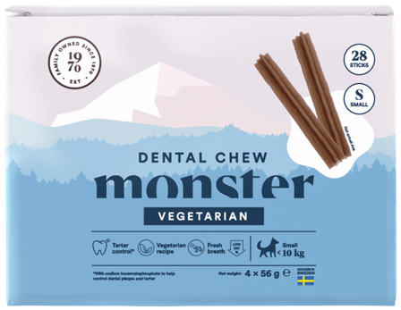 Monster Dog Dental Chew Veg. S 28 st 224 g