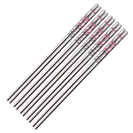 5 Par Spisepinner Bordbestikk Middagspinner