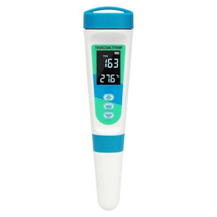 TDS/EC/Salinitet/Temperatur Detektor Saltindhold Vandkvalitetsmåler