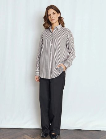 Bruun & Stengade Bs Karita Regular Fit Shirt - Navy - 40