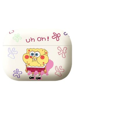 Airpods 3 Silikonhörlursfodral-SpongeBob SquarePants vit