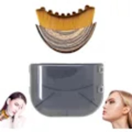 Lymfedrænage Ansigtsbørste, Lymfedrænage Massage til Ansigt, Hage og Kæbelinje Skulpturering, Tør Børste Ansigtsbørste, Ergonomisk Design