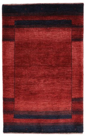 Loribaft Fine Perzisch Vloerkleed Modern Donkerrood/Zwart (Wol, Perzië/Iran)