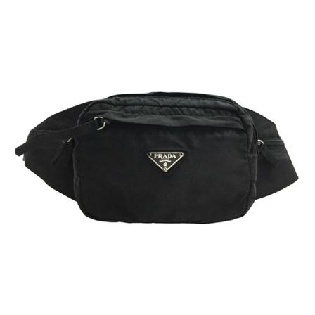 Prada Vintage, Belt Bags Zwart, Dames, Maat:ONE Size,nylon