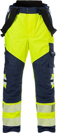 Fristads 2515 GTT Skallbukse varselgul/marineblå S, Klær