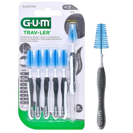 GUM TravLer 6 stk., Medicin & Pleje, Mund & Tandpleje, Tandstikker
