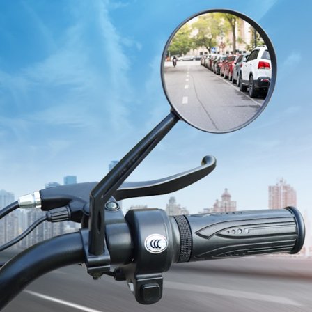 Cykelstyre backspegel för mountainbike landsvägscykel - förlängd 8CM 2-pack (rekommenderas
