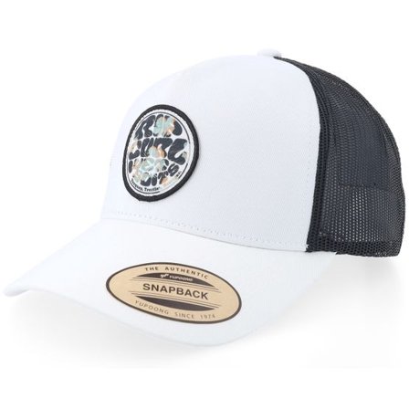 Rip Curl - Vit trucker Keps - Wetsuit Icon Bone/Black Trucker @ Hatstore