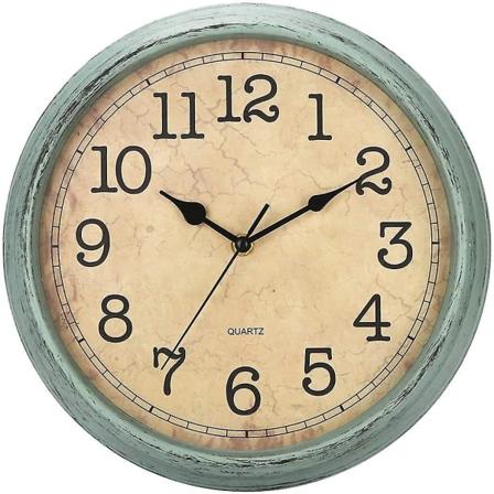 30cm Retro Vintage Kvartssein kello Hiljainen Ei Naksahda Toimii Suurilla Numeroilla Ja Helppo Lukea Hd-Lasilla Keitti n/l