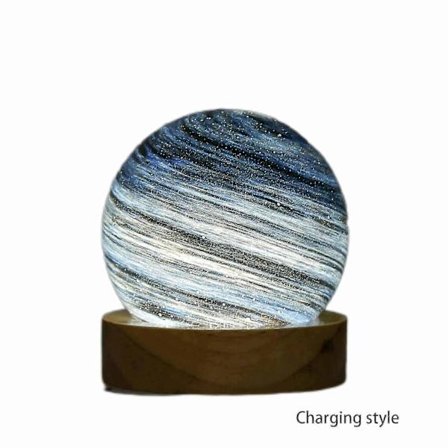 3D Design Steglös Dimning Romantisk Barn Planet Lampa Högkvalitativ Unik Belysning