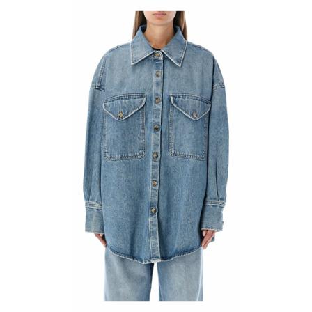 Khaite Shirts , Blauw , Dames , Maat: S