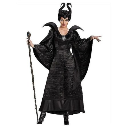 Halloween Prinsessa Aurora Noita Maleficent Meidän Aikamme Paha Noita Karnevaali Cosplay Asun Pukeutuminen Q XL L L