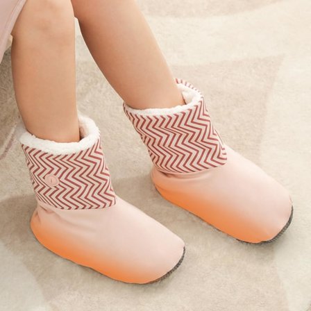 Uppvärmda tofflor stövlar USB uppladdningsbara elektriska värmestövlar 2 temperaturinställningar 4000mAh*2 batterier håller värmen i upp till 10 