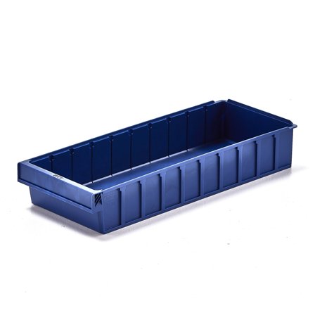 Stores box DETAIL, fits 9 dividers, 600x230x100 mm, blue